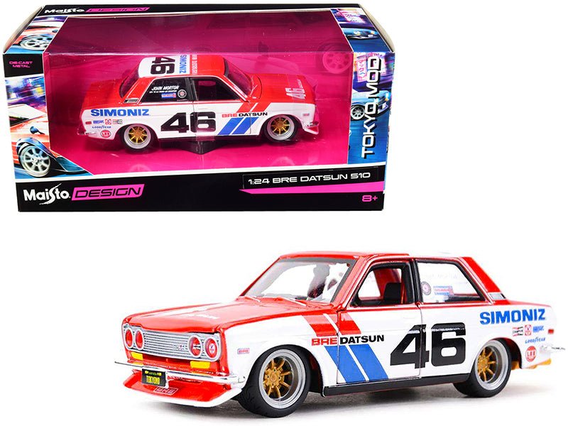 Datsun 510 #46 "Simoniz" BRE (Brock Racing Enterprises) "Tokyo Mod" 1/24 Diecast Model Car by Maisto  free shipping USA