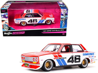 Datsun 510 #46 "Simoniz" BRE (Brock Racing Enterprises) "Tokyo Mod" 1/24 Diecast Model Car by Maisto  free shipping USA