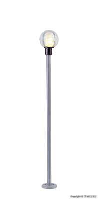 Viessmann 6306 HO Scale Modern Bowl LED Streetlight -- Warm White 2-1/8"