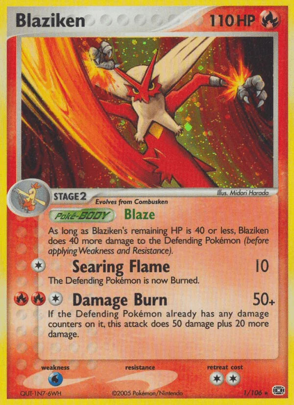 Blaziken (1/106) [EX: Emerald]