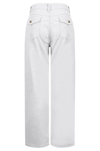 High Waist Jeans with Pockets