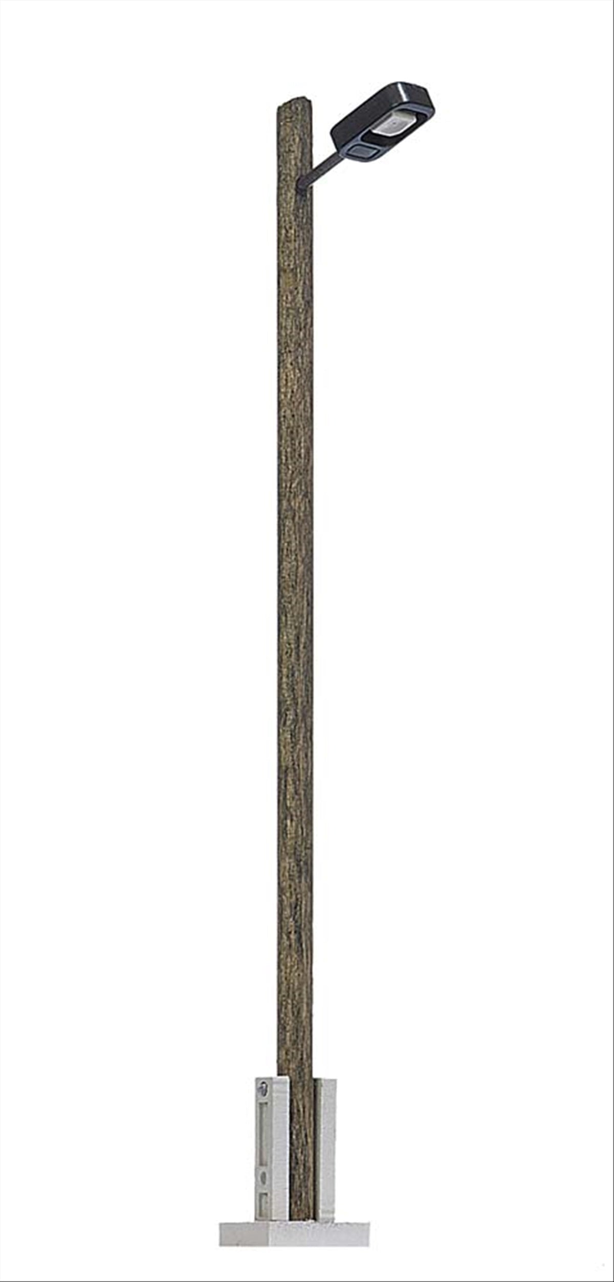 Busch 4159 HO Scale Wood-Mast Streetlight w/White LED