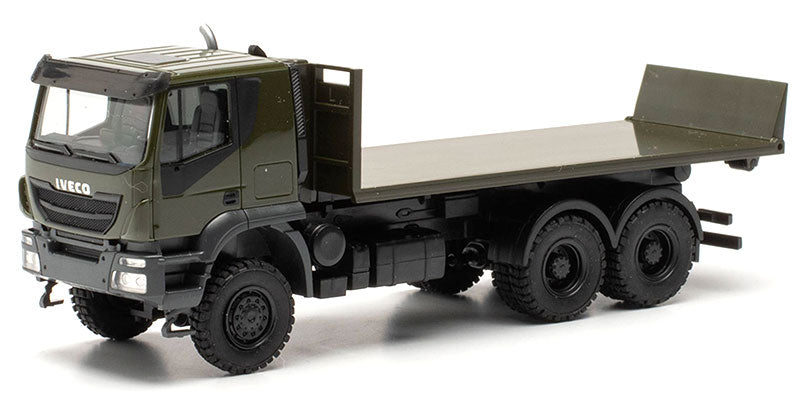 Herpa 746526 1/87 Scale German Army - Iveco Trakkar Flatbed Roll-Off Truck