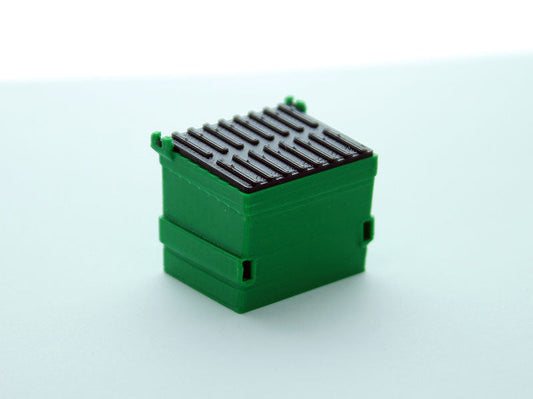 3D To Scale 64-230-GR 1/64 – Trash Dumpster Green Diorama Prop