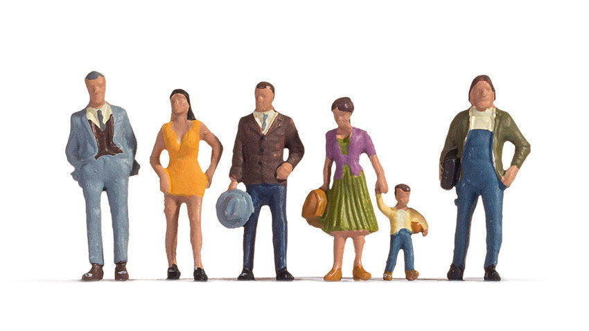 Noch 15479 HO Scale Pedestrians Figure Set #2, 6-Pack