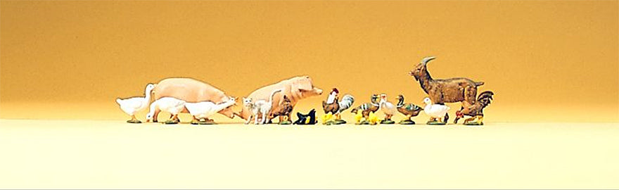 Preiser 79093 N Scale Set of Small Animals
