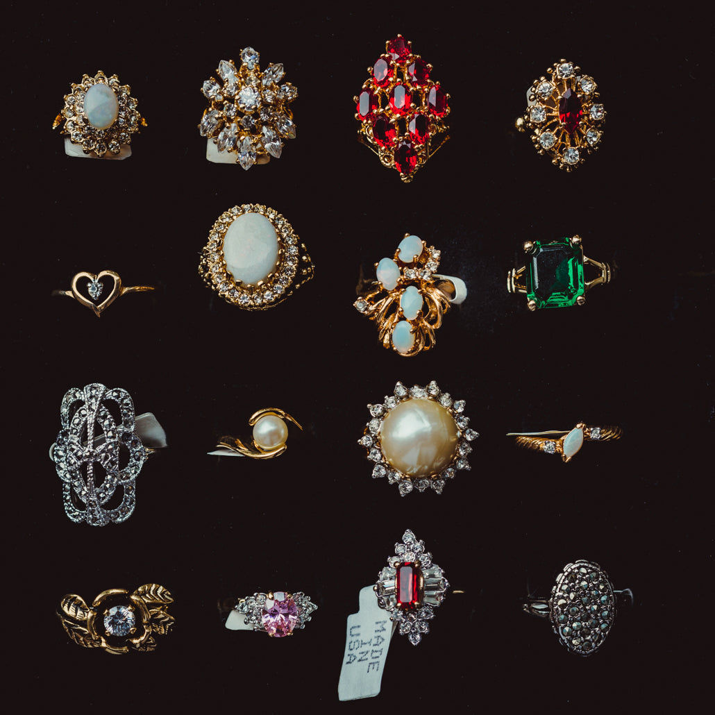 FIVE FOR ONE -Mix of 5 Vintage/Antique Rings for Women We Select Per Your Specifications Made in America - Bulk Pack by PVD Vintage Jewelry