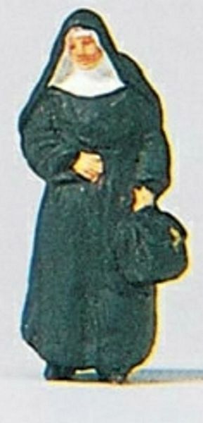 Preiser 28056 HO Scale Individual Figure - Pedestrians Nun