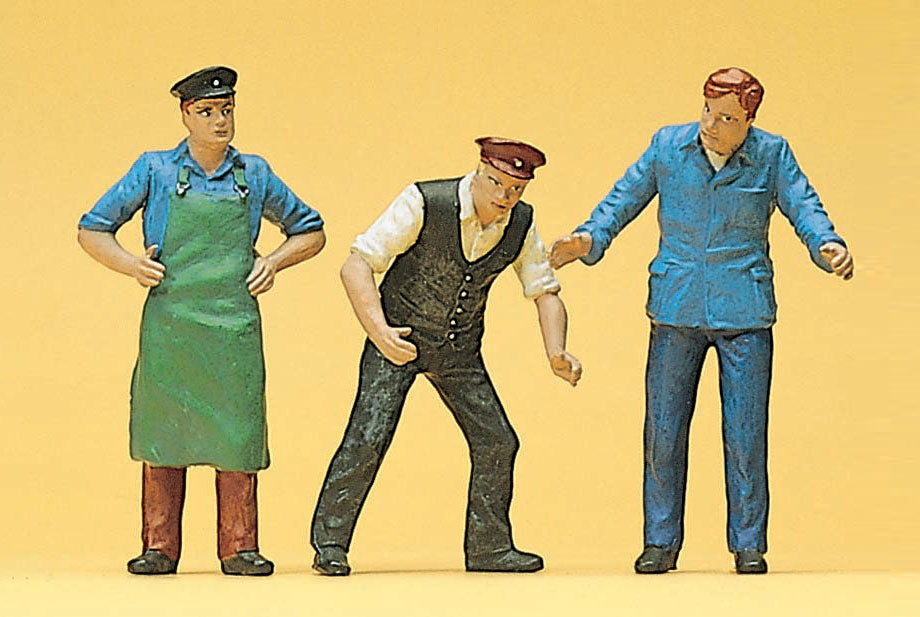 Preiser 45028 G Scale Delivery Men in Work Clothes