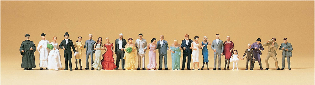 Preiser 14415 HO Scale Wedding Guests Figure Set