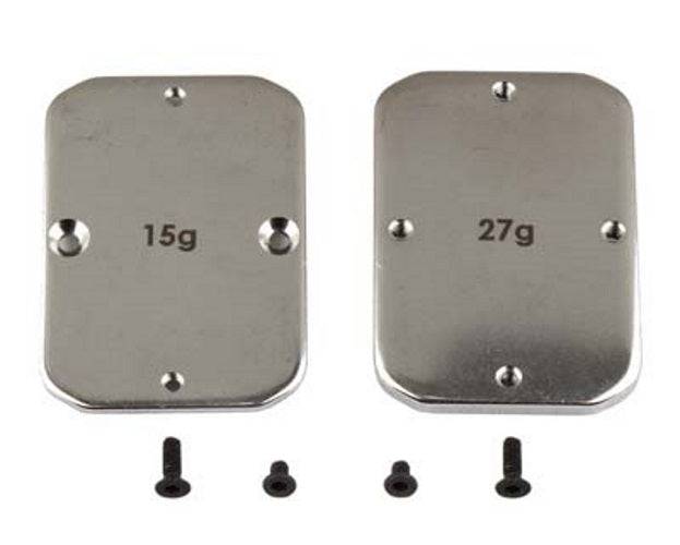 Team Associated 92101 Steel Chassis Weights 15g 27g RC10B64 RC10B64D