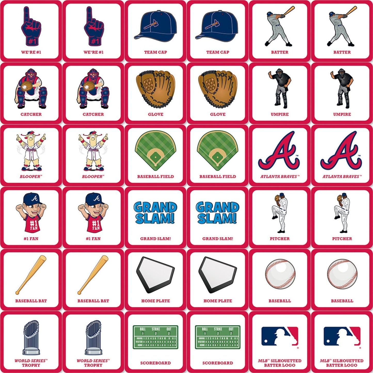 Atlanta Braves Matching Game by MasterPieces Puzzle Company INC