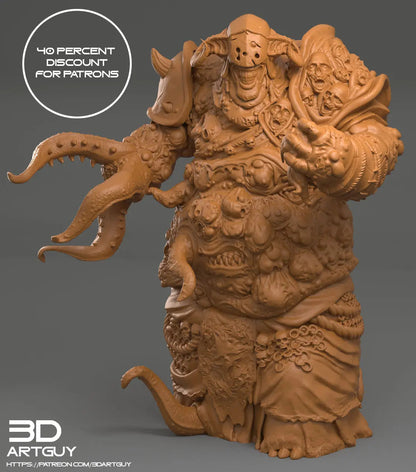 Diseased Horror by 3DArtGuy 32mm scale, 120mm, Miniature War Gaming Figure, Unclean Proxy