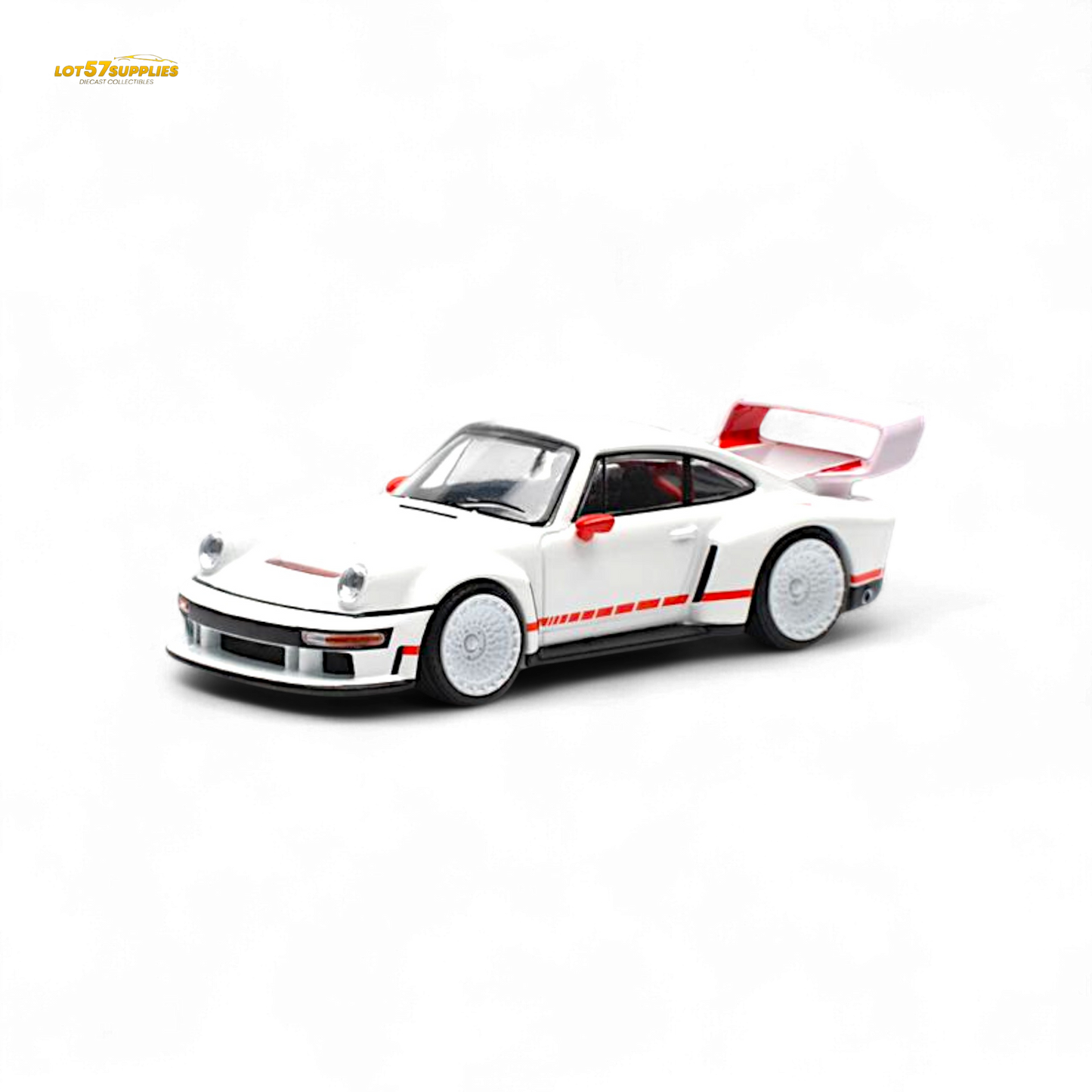 Pop Race Porsche Singer DLS Turbo White 1:64