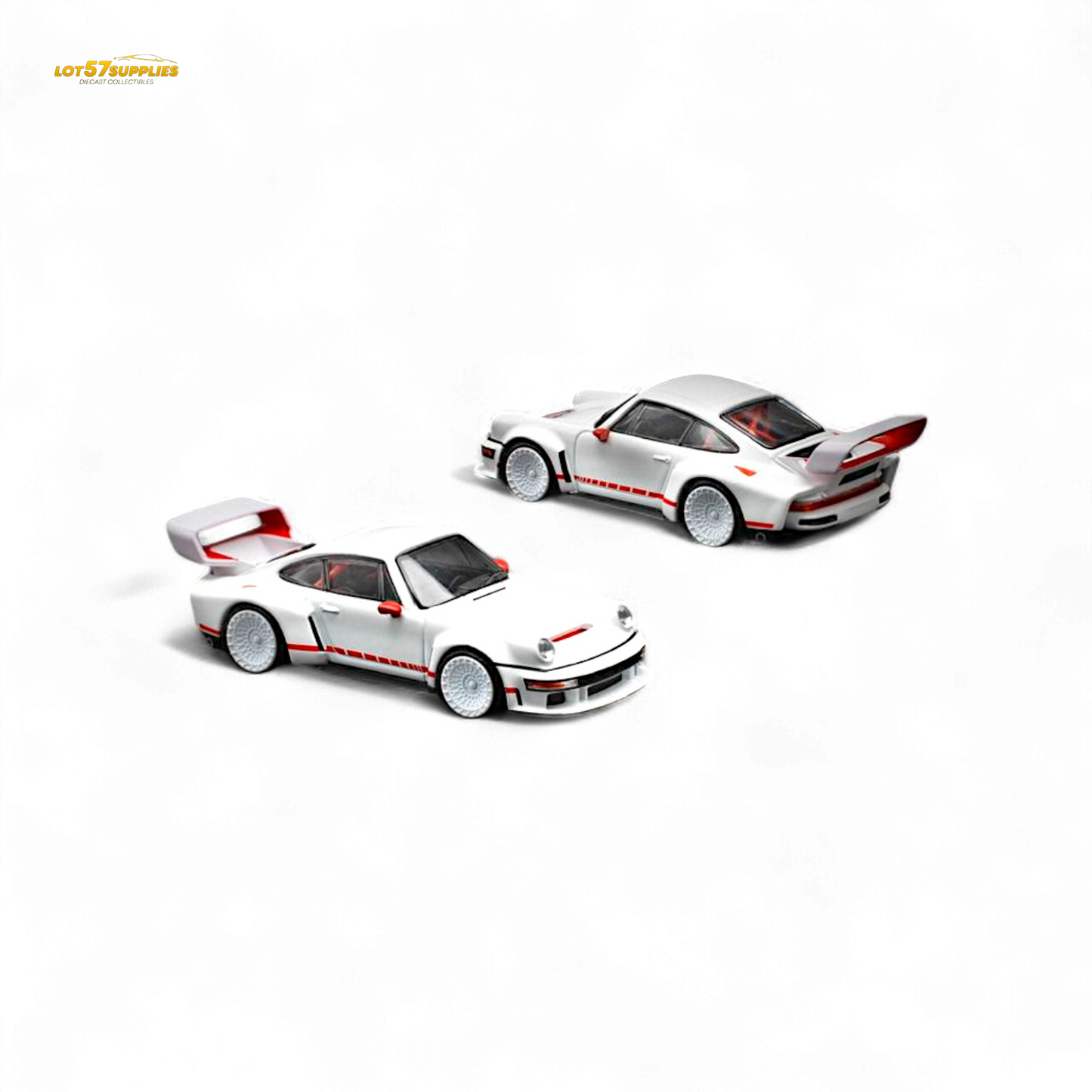 Pop Race Porsche Singer DLS Turbo White 1:64