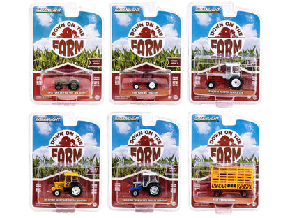 "Down on the Farm" Series Set of 6 pieces Release 7 1/64 Diecast Models by Greenlight  free shipping USA