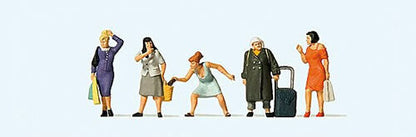 Preiser 10665 HO Scale Women Shopping pkg(5)