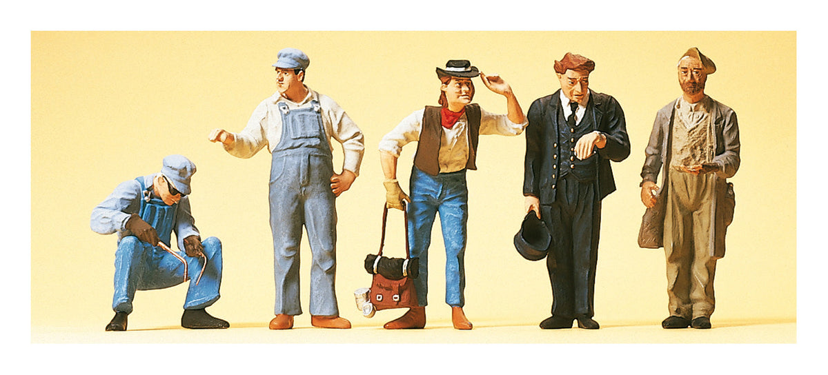 Preiser 65342 O Scale US Track Workers & Hobos Set