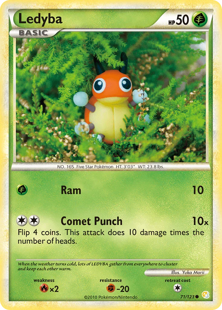 Ledyba (71/123) [HeartGold & SoulSilver: Base Set]