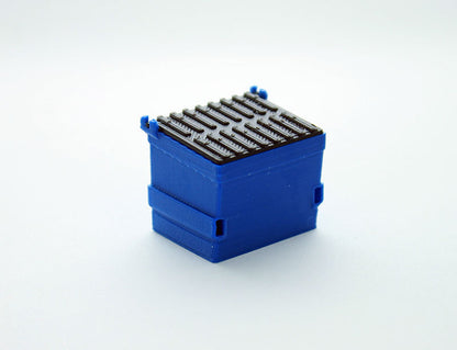 3D To Scale 64-230-BL 1/64 Trash Dumpster, Blue