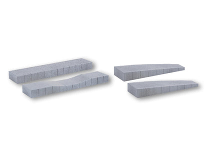 Noch 66020 HO Scale Hard-Foam Platform 4-Piece Set, C-Track