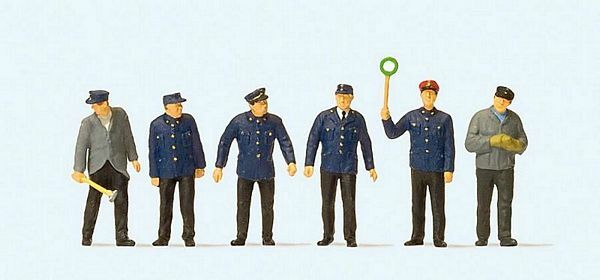 Preiser 10584 HO Scale Railroad Personnel German (DB) Railroad