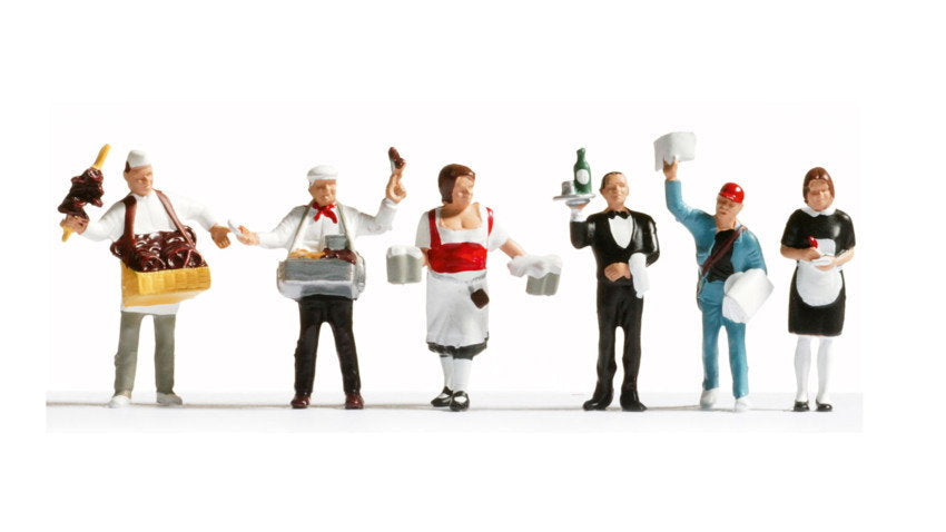 Noch 15070 HO Scale Food Service Workers Figure Set