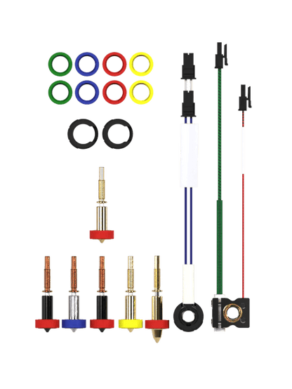 E3D Revo Hot Side Heater Core and Nozzle Kit- Starter / High Flow / Genius