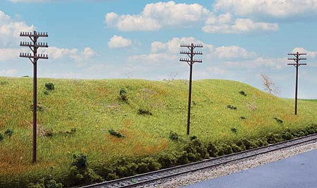 Walthers SceneMaster 4185 HO Telegraph Poles & Cross Arms Kit