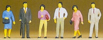 Preiser 10119 HO Scale Pedestrians Standing Japanese Pedestrians
