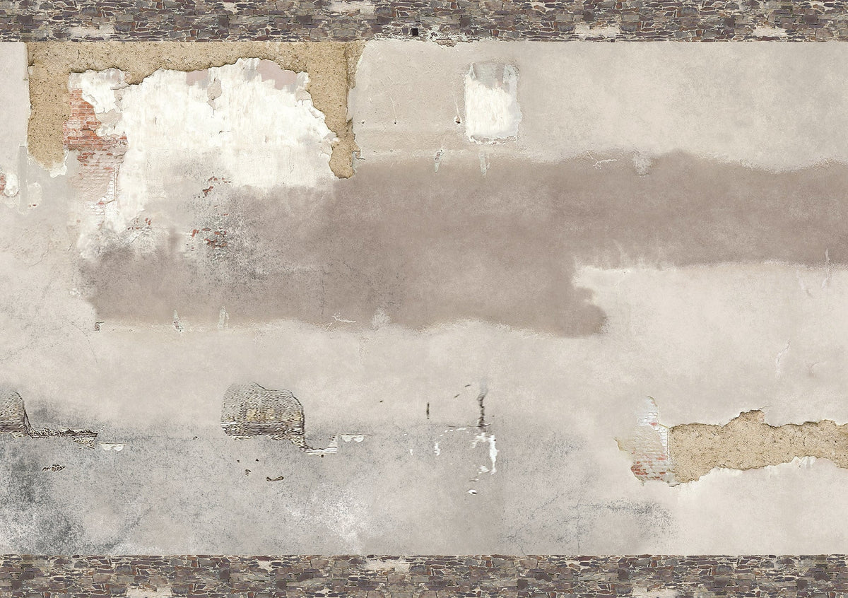 Busch 7437 All Scale Decorative Panels, Weathered Wall