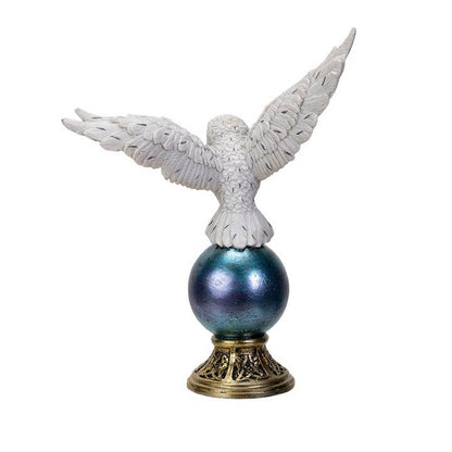 Snowy Owl On Orb