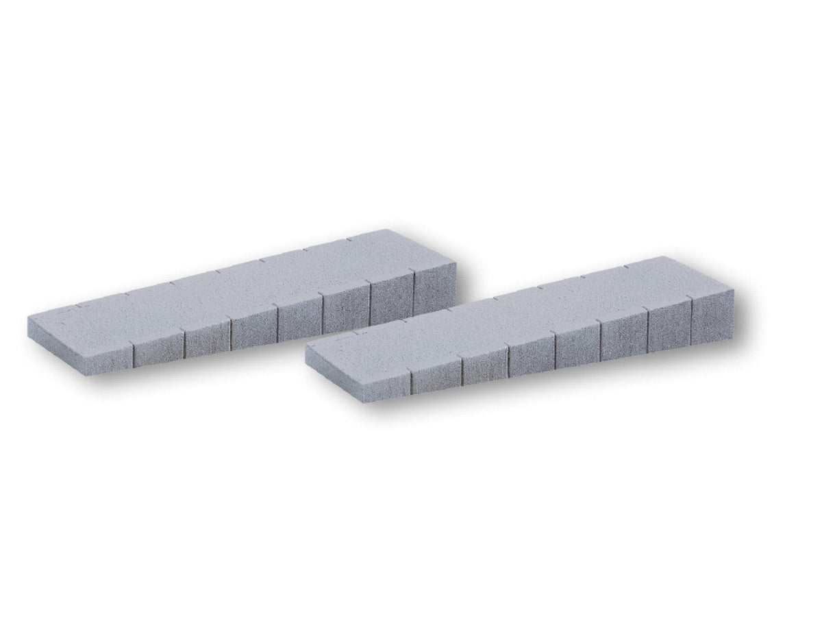 Noch 66015 HO Scale Hard-Foam Platform Straight End Ramps, C-Track
