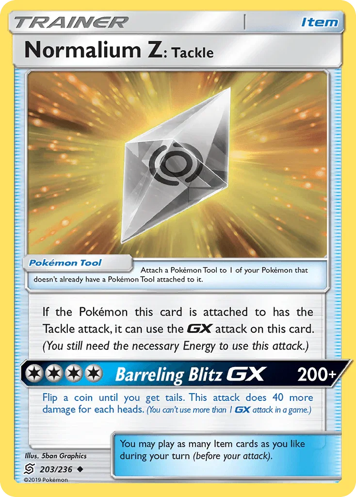 Normalium Z: Tackle (203/236) [Sun & Moon: Unified Minds]