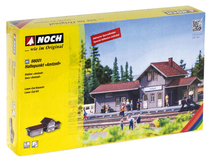 Noch 66001 HO Scale Amtzell Train Station Laser-Cut Kit