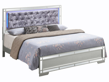 Madison - Upholstered Bed With LED by Couch.com