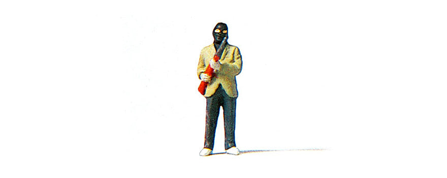 Preiser 29046 HO Scale Criminal with Rifle Figure