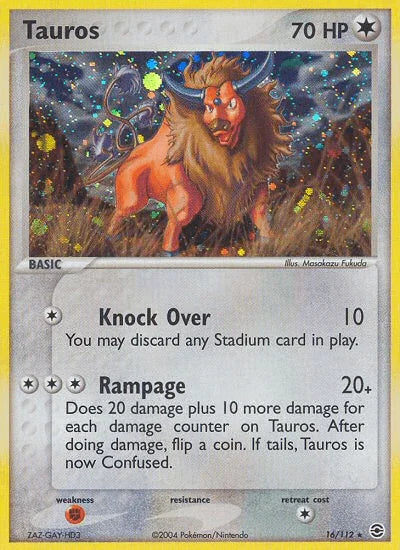 Tauros (16/112) [EX: FireRed & LeafGreen]