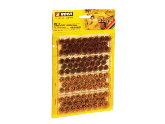 Noch 7012 All Scale Wildflowers Grass Tufts, 104 Fiber Tufts
