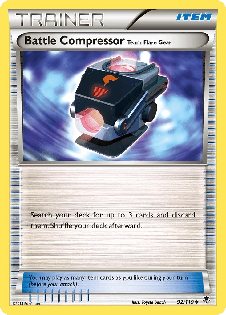 Battle Compressor Team Flare Gear (92/119) [XY: Phantom Forces]