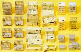 Preiser 17110 HO Scale Lattice Box, Pallets & Crates pkg(38)