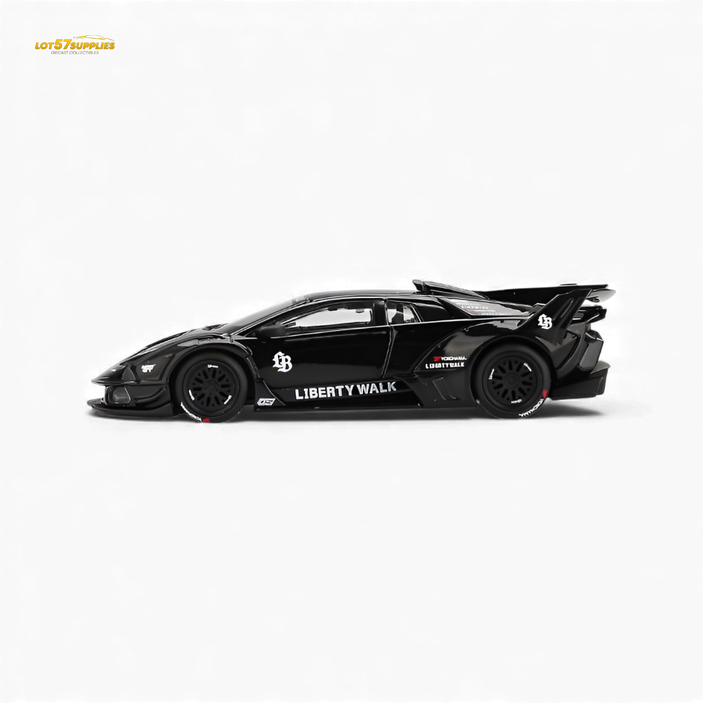(Pre-Order) Mini GT Lamborghini LB-Silhouette Works Murcielago GT Evo - Black 1:64