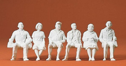 Preiser 45183 G Scale Unpainted Figures Seated Persons