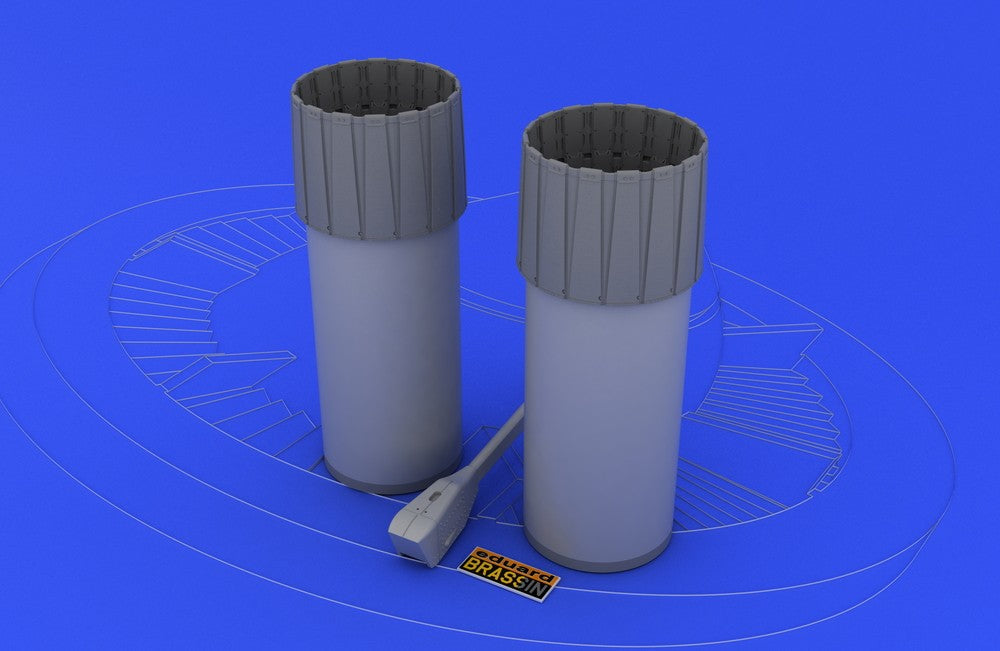 Eduard 648023 1/48 Aircraft- F4 Exhaust Nozzles Late for HSG (Photo-Etch & Resin
