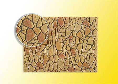 Vollmer 48227 HO Scale Mediterranean Stone Flexible Sheet - Stone Art -- 11 x 6-7/16"  28 x 16.3cm