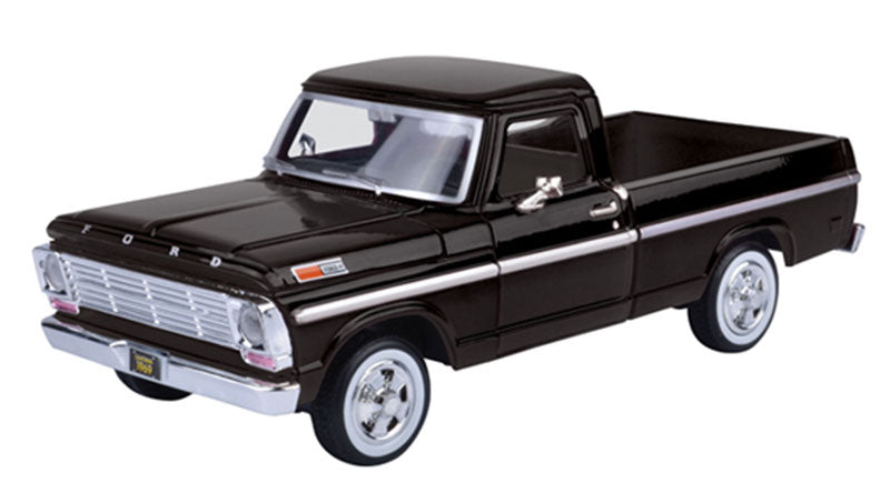 Motormax 79315AC-BK 1/24 1969 Ford F-100 Pickup, Black