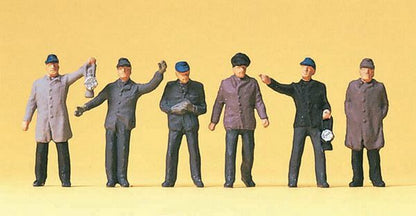 Preiser 14018 HO Scale Working People Railway Shunters DB