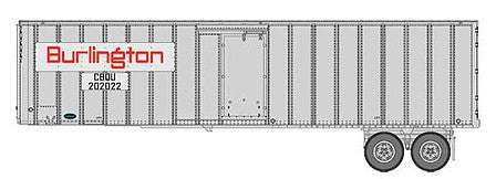 Walthers SceneMaster 2600 HO Flexi-Van 40' Trailer CB&Q