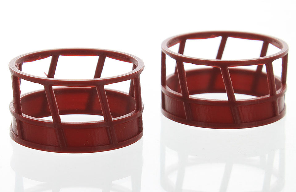 3D To Scale 64-300-R 1/64 Hay Feeder, Red 2-Pack