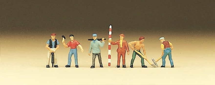 Preiser 79030 N Scale Road Construction Workers Set